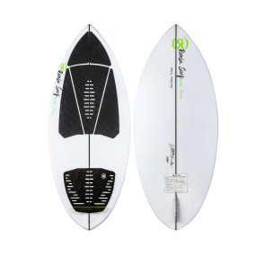 Ronix Flyweight Skimmer Wakesurf Board Alpine White/Lime 