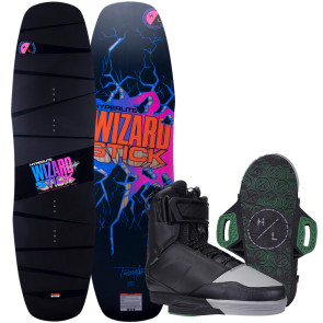 Hyperlite Wizardstick #2024 w/Scout Cable Wakeboard Package - black